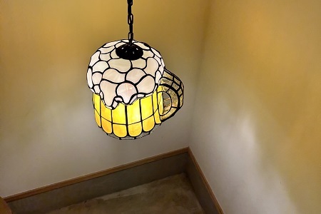 ステンドグラス ランプ 《 生ビールタイプ 》 照明器具一式 インテリア 立体 LED ステンドグラスフィギュア [530JL001]