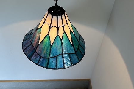 ステンドグラス ランプ 《 富士山タイプ 》 照明器具一式 インテリア 立体 LED ステンドグラスフィギュア [530JL002]