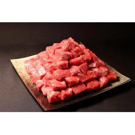 豊西牛サイコロステーキとハンバーグセット_肉 ハンバーグ 牛肉   肉 ステーキ 牛肉 ビーフステーキ_【配送不可地域：離島】【1480993】