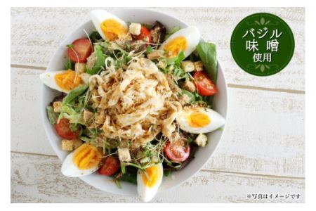【ふりかけるだけ】サラダシーズニング バジル味噌50g [今野醸造 宮城県 加美町 44581366]ドレッシング 化学調味料不使用 オイル不使用 ヘルシー あっさり 44581366