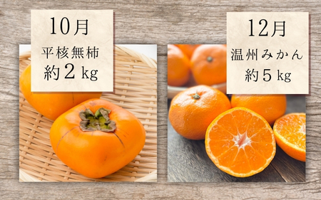 【2・4・6・8・10・12月 偶数固定月発送 全6回】和歌山産 旬のフルーツ お楽しみ 定期便 【魚鶴商店】【UT113w】【Z91095-tkb】