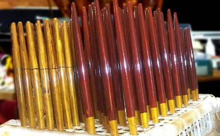 【大宜味村】 赤黄色の箸「そばうめーし２膳セット」 お箸 