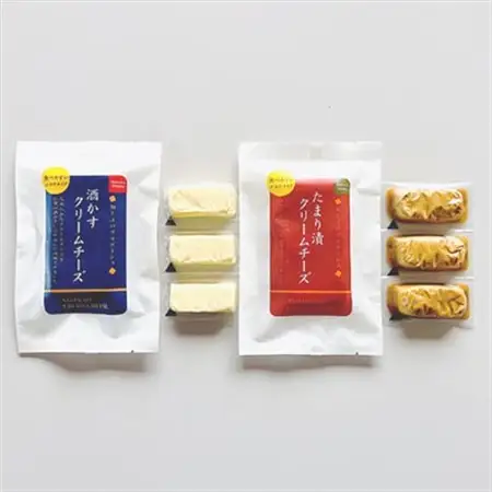【酒かす・たまり漬クリームチーズ】のよくばりセット　6パック_卵・乳製品 チーズ  _【配送不可地域：離島】【1480944】