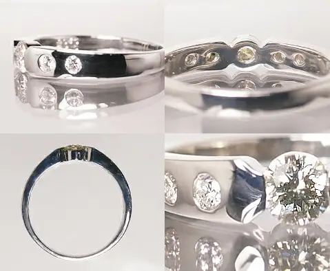 指輪 天然 ダイヤモンド 0.30ct SIクラス Florianeフロリアーヌ【pt950】r-139（KRP）N33-1411