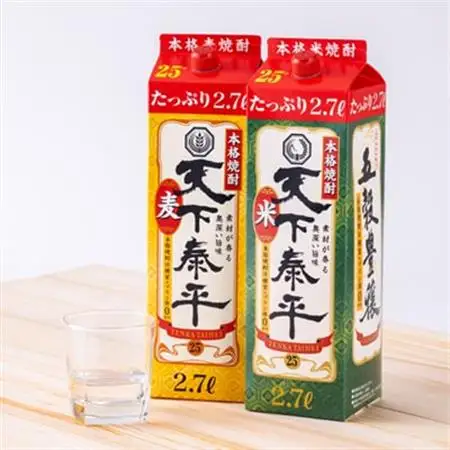 本格焼酎　天下泰平パック麦・米2.7L　2本セット(各1本)_酒・アルコール 麦焼酎 焼酎   酒・アルコール  焼酎 _【1139981】