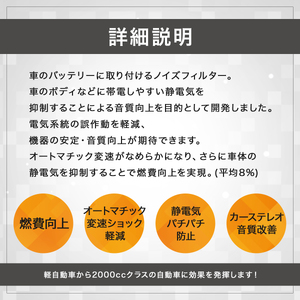 シルキーユニット　スタンダード / ノイズフィルター 車 自動車 / 諫早市 / オーディオ・ラボ有限会社 [AHDF002] 