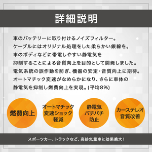 シルキーユニット　U3 / シルキーユニット ノイズフィルター カーグッズ カー用品 / 諫早市 / オーディオ・ラボ有限会社 [AHDF003] 