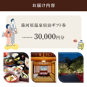 湯河原温泉ふるさと納税「宿泊ギフト券」 30,000円分 | 湯河原町 贅沢 リフレッシュ 旅行 神奈川 自然