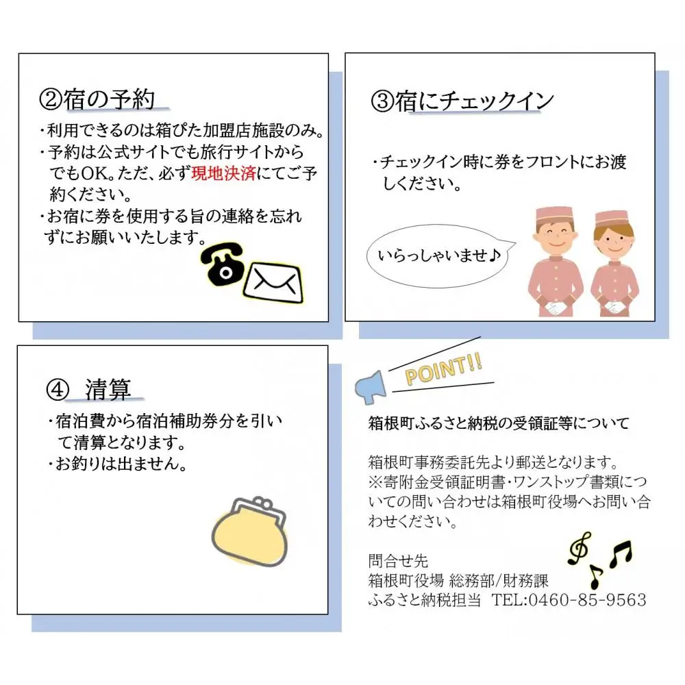 【箱根町】箱ぴたふるさと宿泊補助券（20,000円分）［箱根箱根］