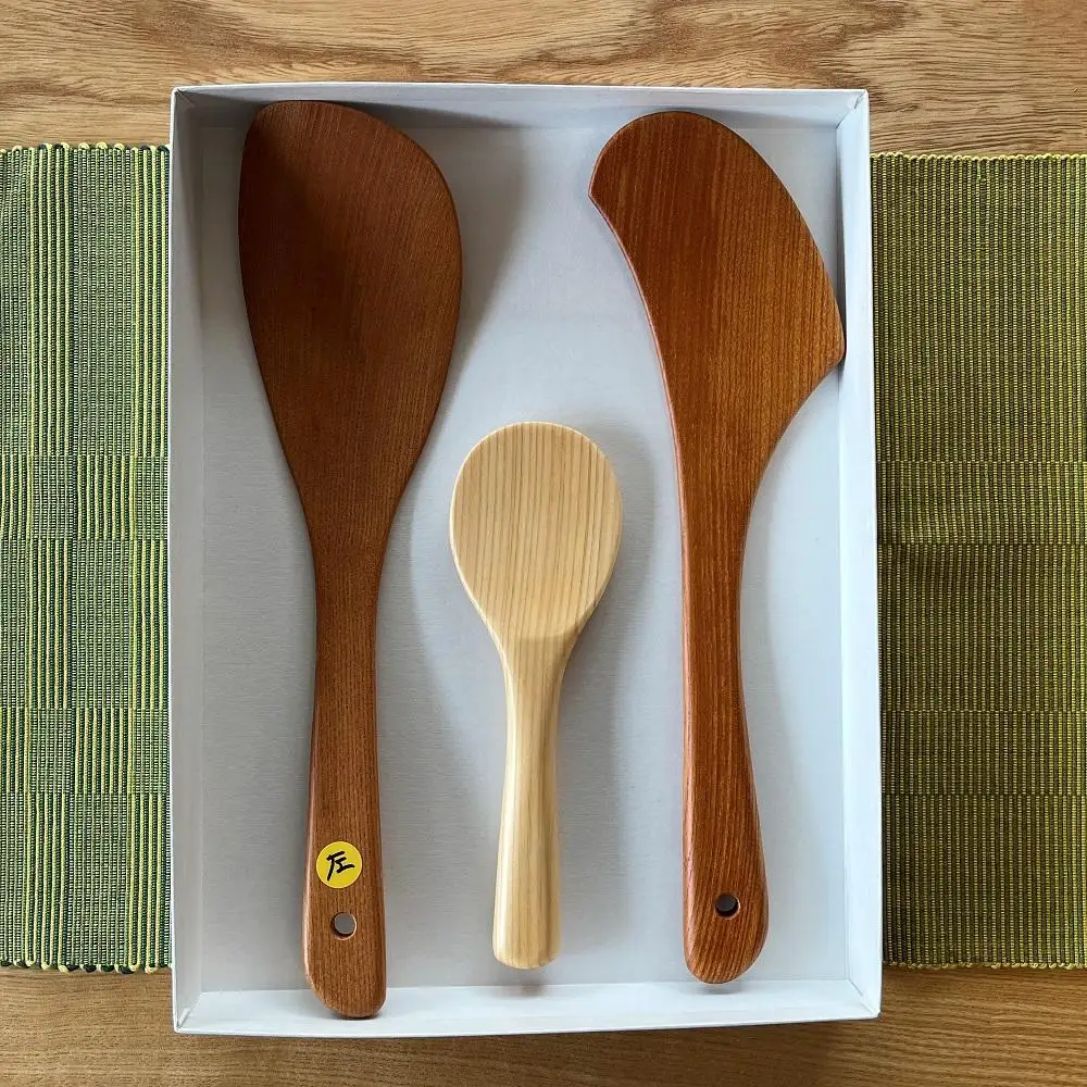 【ゆふいん・アトリエとき】＜左利き用＞調理器具（ヘラ・ターナー・しゃもじ）3点セット