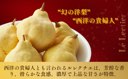 【2026年先行予約】新潟特産「幻の洋梨」ル・レクチェ【贈答用】 2kg（5~7玉）《11月下旬~出荷》 果物 洋梨 梨 冬の味覚 産地直送 加茂市 太蔵ファーム
