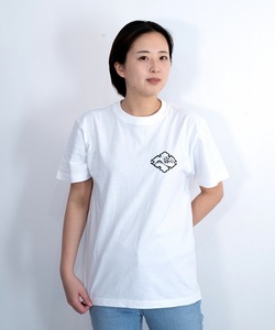 0014-74-06 富士宮市 マンホールTシャツ 波 (白) : Lサイズ