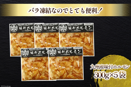 九州産 味付け肉 豚ホルモン 300g×5 計1.5kg [甲斐精肉店 宮崎県 日向市 452060706]