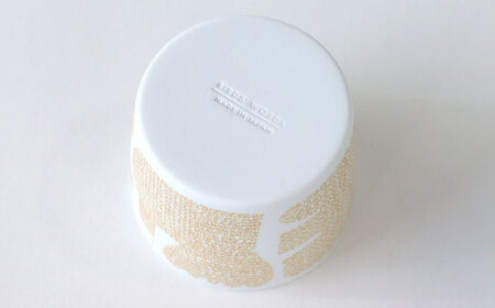 【美濃焼】 カップ ペアセット ＜BIRDS' WORDS＞ DAY BY DAY CUP [BIRDS&FLOWERS] イエロー 瑞浪市 / FLYWAY [AZCC013]