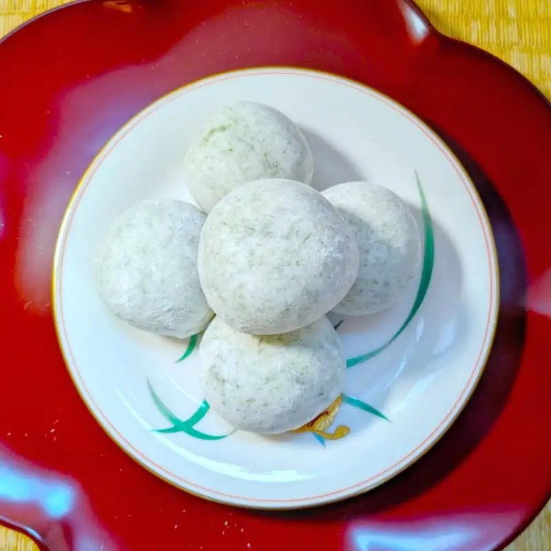 老舗餅屋さんが作るチーズ入り杵つき生丸餅(青のり) 18個入り