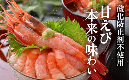 大好評！天然 越前甘エビ（卵なし）中サイズ 計約1.5kg（約500g × 3箱）（合計約105尾入り） 解凍方法説明書付き 船内凍結 酸化防止剤不使用！ 甘エビ本来の味をお楽しみください 【えび エビ 海老 甘エビ 甘えび 海鮮 お刺身 魚介 おせち 無添加 冷凍 福井県産】[m17-c015]