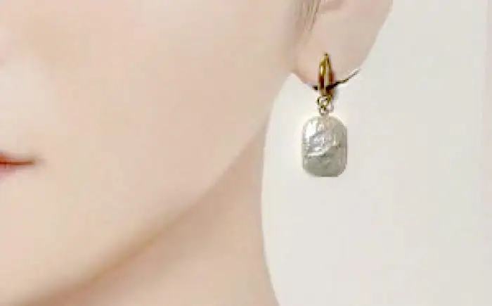 ピアス 淡水パールのフープピアス BLAW006
