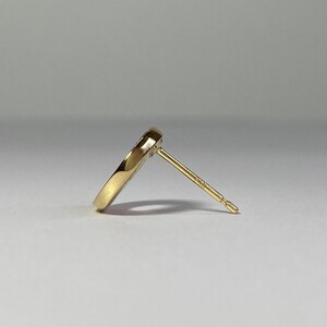 K18YG　サファイヤサークルピアス　K05111-H