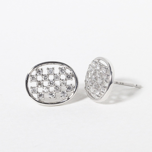 プラチナ楕円形ダイヤモンドピアス 0.22ct  PT900 プラチナ ピアス ジュエリー アクセサリー ダイヤモンド ダイヤ0.11ct×2 カラット 天然 ダイヤモンド プラチナ900 プラチナ レディース ファッション 宝飾 ジュエリー アクセサリー 山梨県 甲斐市 BQ-72