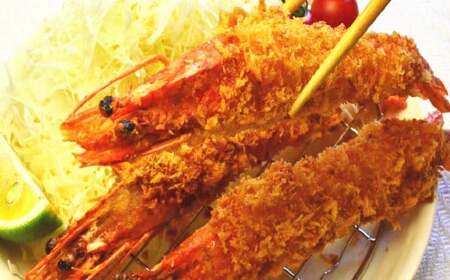 【簡単ごはん】 お惣菜 洋食セット 【大きな有頭エビフライ・特製ソース付ハンバーグ】岡垣町