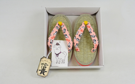 雪丸草履 子ども用 ピンク ファッション 靴 シューズ  6寸5分・19.5cm