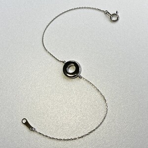 PT900　ルビー　サファイヤ　ダイヤモンド　サークルブレスレット　K051130-H