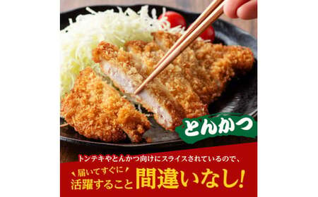 宮崎ブランドポークローストンテキ・とんかつ用カット1kg 豚肉