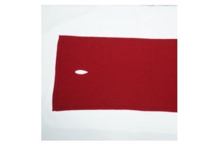 E1405国産カシミヤ糸使用国内生産カシミヤ１００％ショートマフラー（ワイン）