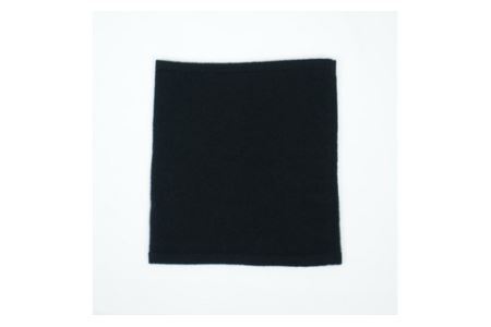 E1409国産カシミヤ糸使用国内生産カシミヤ１００％ネックウォーマー（ブラック）