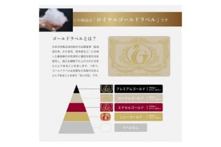 『ふんわりここちよい』羽毛掛けふとんロイヤル  羽毛布団 国内生産 ギフト シングル S 日本製 寝具 軽量 掛け布団