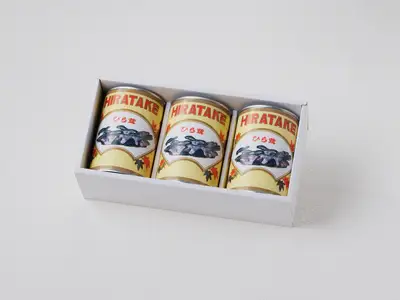 大江町柳川産 原木ひら茸水煮200g×3缶（固形量） 014-014