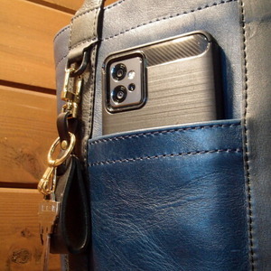 Ciwau leathers 【鬼灯 Ho-zuki】トートバッグ 千波ブルー_装飾品・工芸品 トートバッグ・ショルダーバッグ 鞄・バッグ かばん カバン_【1490258】