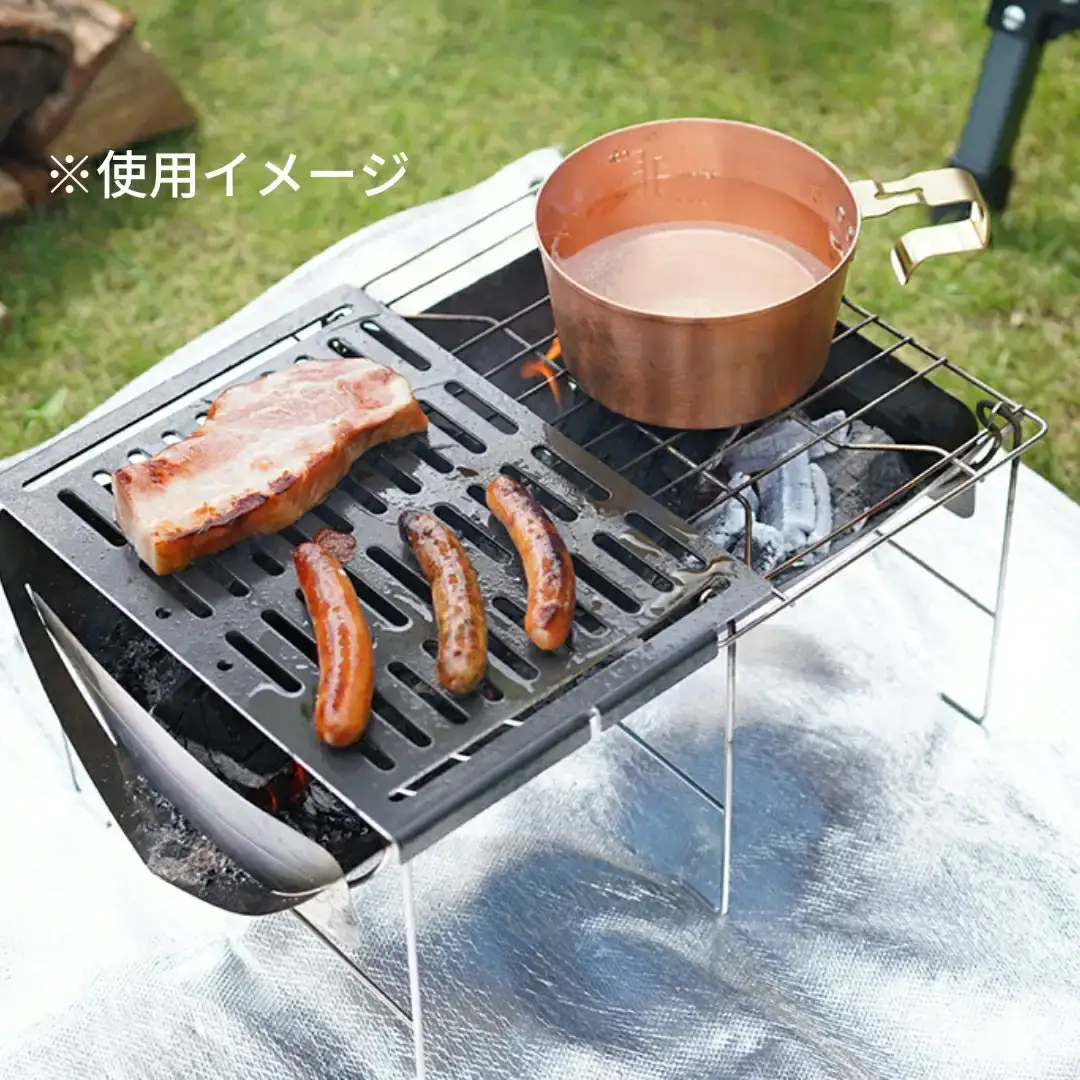 [ベルモント] HIGATAMI・TABI専用アイアングリル ハンドル付 アウトドア用品 キャンプ用品 【011S176】