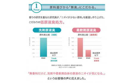 無香料 濃縮液体洗剤 ファーファフリー ＆ 液体洗剤 4.5kg×2個 