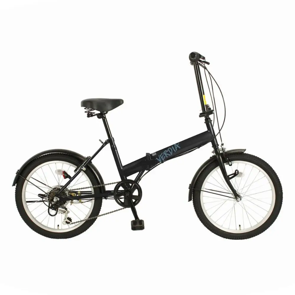 VERDIA 20インチ Black 送料無料 全国配送離島含│自転車 完成品 組み立て不要 折りたたみ自転車 武田産業