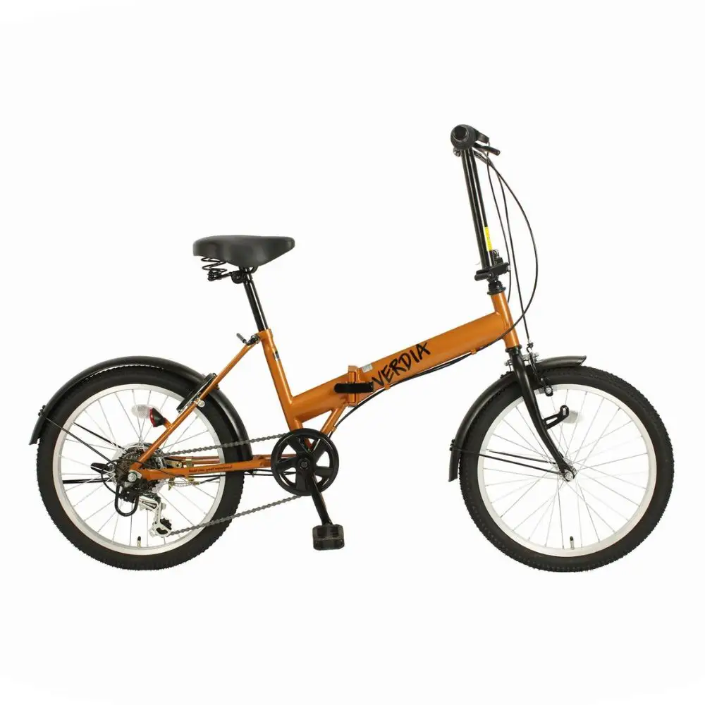 VERDIA 20インチ Orange 送料無料 全国配送離島含│自転車 完成品 組み立て不要 折りたたみ自転車 武田産業