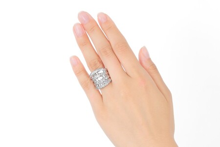 【ふるなび限定】【一点もの】ダイヤモンド（トータル3.72ct）プラチナリング　R93　K05149-H　FN-Limited-SP