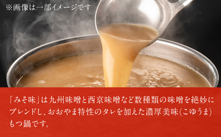 【6ヶ月定期便】博多もつ鍋おおやま みそ味(2人前)・しょうゆ味(2人前) 交互にお届け[AFAX020]
