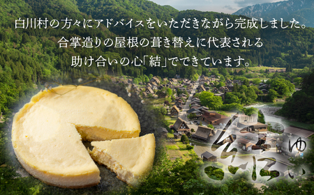 定期便 3回お届け やみつき濃厚チーズケーキ『結』5号 直径15cm 400g 白川郷 お土産 ベイクドチーズケーキ 手作り スイーツ 手土産 お菓子 お取り寄せ チーズケーキ ホールケーキ 簡易包装 訳あり 訳アリ 36000円 [S733]