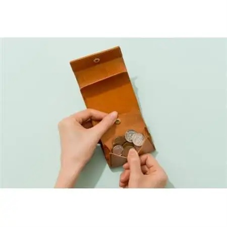 colmのコンパクト財布 キャメル「カードが見やすく取り出しやすい小さな財布」_装飾品・工芸品 財布 服飾小物 _【1404345】