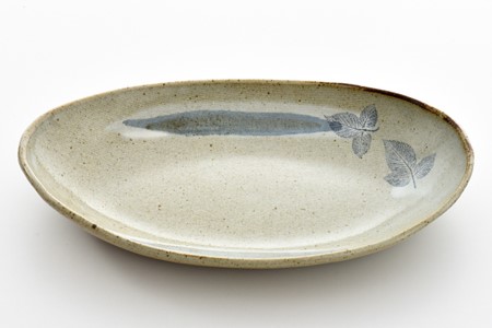 焼物 皿 真葉手 楕円鉢 大 1枚 焼物