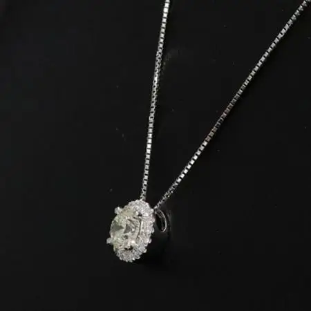 プラチナ1カラットアップダイヤモンドペンダント【45cm】　1本【配送不可地域：沖縄県】【1491347】