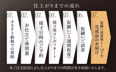 【高級インポート生地】オーダー スリーピース スーツ お仕立券1枚 （来店）【L'ECRIN(レクラン)】[QAV021]