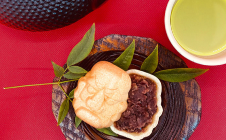 【三茶三葉2nd】茶園のお茶3種と佐々伝育坊もなかセット【佐々町観光協会】[QAW004]