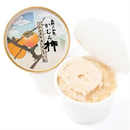 高野の知恵かむろ柿　プレミアムアイスクリーム80ml×4個_菓子・スイーツ アイス・ジェラート  _【配送不可地域：離島】【1490424】