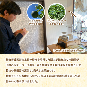 いよかん 精油3ml &アロマウッドセット 『 IYOKAN-摘果- 』| 伊予柑 精油 いよかん 精油 アロマオイル 精油 エッセンシャルオイル アロマウッド アロマ 精油 愛媛県 松山市 和泉農園【IZ1001】