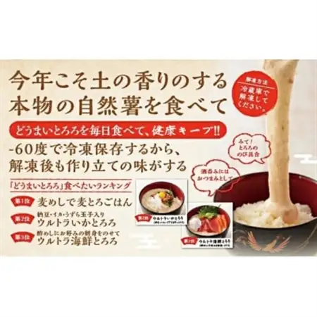 どうまいとろろ8個入り(味付き)_惣菜・加工品     野菜 自然薯 根菜 じねんじょ ジネンジョ_【配送不可地域：離島】【1388912】