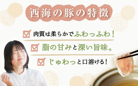  6回定期便 豚 スライス 長崎県産 豚 しゃぶしゃぶ 用 1kg（ ロース ・ バラ 各500g）CFA038 国産豚 スライス 鍋 贈答 ギフト
