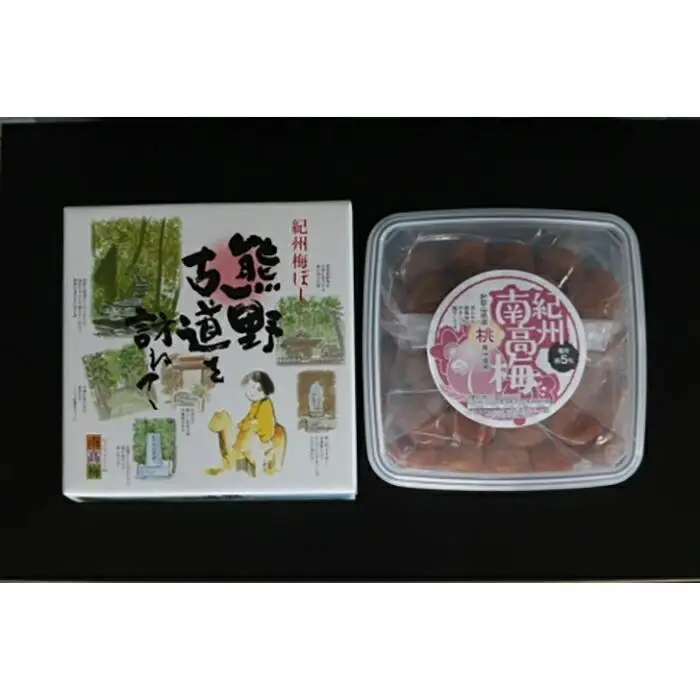 【贈答用】紀州南高梅 桃風味梅干 400g 化粧箱入【US19】