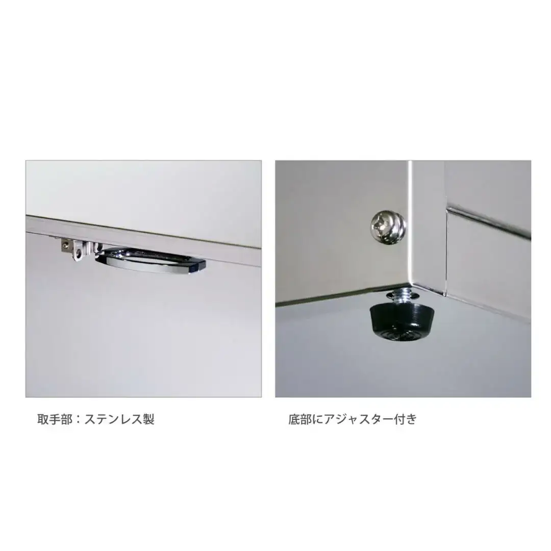 上扉と前扉が開く保管庫 幅60 ステンレス 宅配ボックス ゴミステーション 大型 大容量  燕三条製
